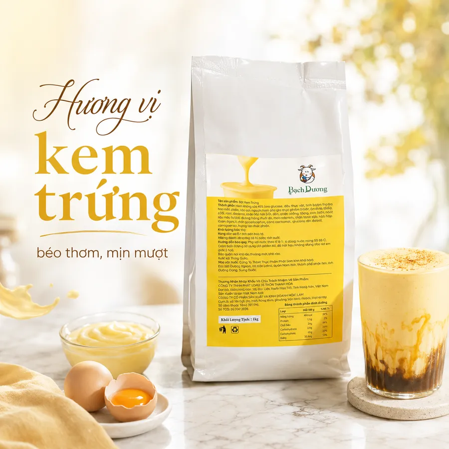 Bột KEM trứng Bạch Dương